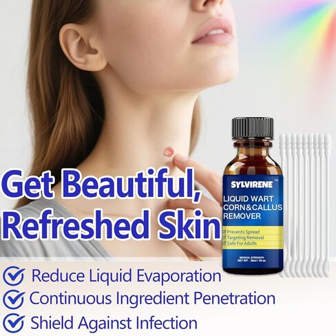 Wart Remover Liquid,17% Salicylic Acid,Quick Removal,Rapid-Acting,wart Remover Freeze Off for Common Warts,Corns and calluses(NDC Code：84010-079-01) in Saudi Arabia