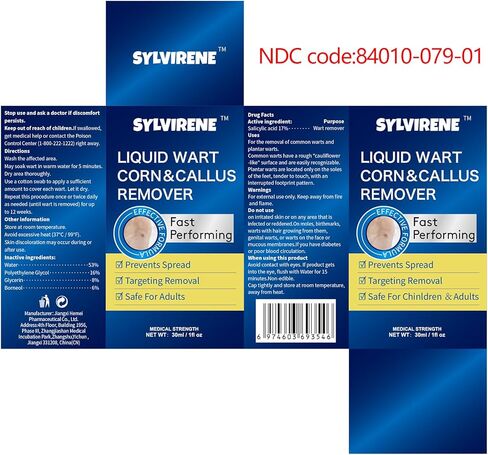 Wart Remover Liquid,17% Salicylic Acid,Quick Removal,Rapid-Acting,wart Remover Freeze Off for Common Warts,Corns and calluses(NDC Code：84010-079-01) in Saudi Arabia