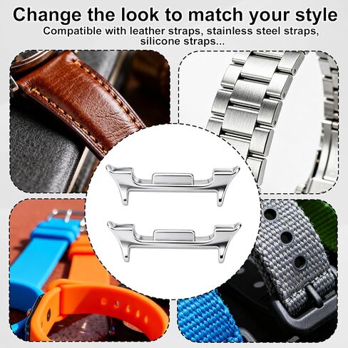 20mm/0.79in Watch Band Adapter for Samsung, Stainless Steel Band Connectors Compatible with Samsung Galaxy Watch 8 and 8 Classic in Saudi Arabia