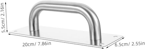 TEHAUX 2pcs Fire Door Pull Handles Modern Design for Commercial Use and Stylish Push Pull Plate for High Traffic Areas Hardware in Saudi Arabia