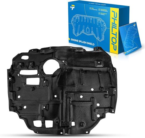 PHILTOP محرك سبلاش درع الجبهة السفلية غطاء المحرك تحت غطاء درع السيارة مناسب لـ 2015-2018 Ford Focus L 4 2.0T/2.0L استبدال # FO1228150 in Kuwait