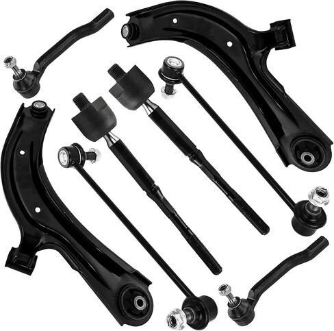 Suspension Front Upper and Lower Control Arm Kit Compatible With Nissan Frontier L4 V6 Pathfinder V8 Xterra V6 Sway Bar Link Front, Inner & Outer Tie Rod Ends in Saudi Arabia
