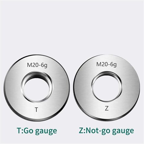 1SET(1*GO+1*NOGO) M9-M15 Non-Standard Metric Fine Tooth Thread Ring Gauge 6g Measure Tool M9M10M11M X1.5 0.5 1.25 1.0(M9X1-6g T Z) in Saudi Arabia