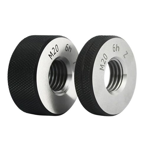 1SET(1*GO+1*NOGO) 6h Accuracy Standard Metric Fine Tooth Thread Ring Gauge M22M23M24 Measure Tool(M23-6h T Z,X 3.0) in Saudi Arabia