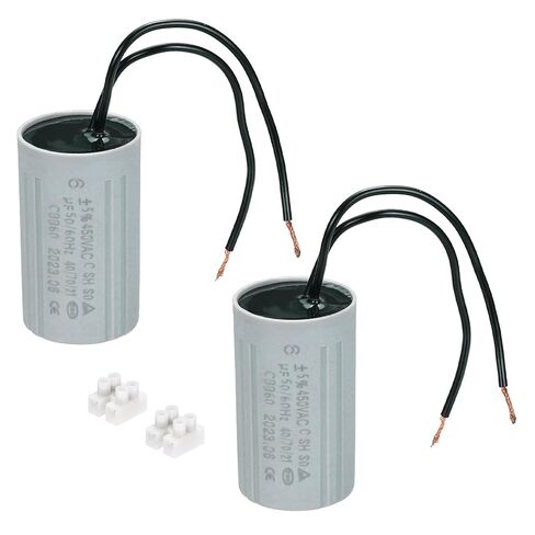 PATIKIL 2 Set CBB60 7uF Running Capacitors, AC 450V 2 Wires 50/60Hz Cylinder 60x35mm for Water Pumps, Washing Machines Motor Start in Saudi Arabia