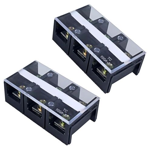 2 حزمة DIANQI 60A 660V محطة كتلة 3 موقف المسمار محطة قطاع صف مزدوج مع غطاء (TC603 2 قطعة) in Kuwait