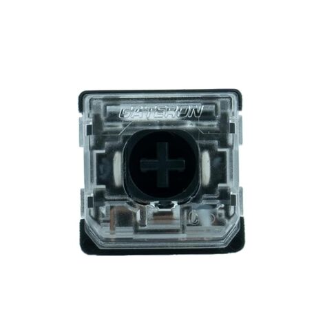GATERON KS-33 مفاتيح لوحة مفاتيح صامتة 2.0 منخفضة المستوى، خطية 3 دبابيس SMD LED مصنعة مسبقًا للوحة المفاتيح الميكانيكية منخفضة المستوى (110، أسود) in Saudi Arabia