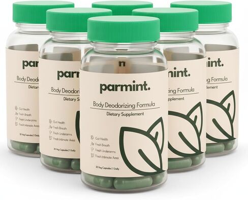 Whole Body Natural Deodorizing Supplement, Vegan & Organic Internal Freshness Capsules for Underarms Odor, Bad Breath, Old People Smell, Feet Odor, Gluten Free, 30 Capsules 1 Daily (1-Month Supply) in Saudi Arabia
