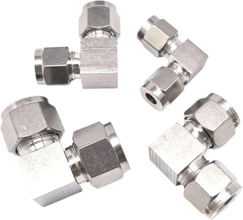 1 قطعة أنبوب مناسب O/D 3-25 مللي متر 1/8 "1/4" 3/8" 1/2" 3/4" 1" 304 الفولاذ المقاوم للصدأ متساوي الكوع الطويق تركيب ضغط الهواء الهوائي (20 مللي متر) in Kuwait