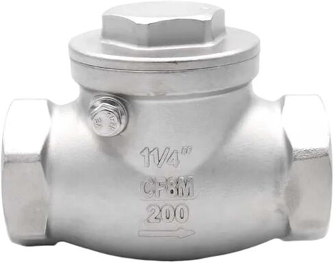 1/4 "-2" BSPT اللولب الداخلي صمام الاختيار الأفقي SS304 316 الخيط الأفقي سوينغ فحص صمام عدم الرجوع صمامات أحادية الاتجاه (2 "، SS316L) in Kuwait