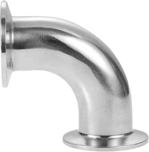 1.5 "2" 2.5 "3" 3.5 "4" ثلاثي المشبك 304 الفولاذ المقاوم للصدأ 45 درجة الكوع وصلة أنابيب المشروب المنزلي (OD63xFlange77.5) in Kuwait