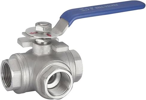 1/2 3/4 1 1-1/4 2 Inch Three Way 304 Stainless Steel Ball Valve T-type L-type DN15 DN20 DN25 DN32 DN40 DN50 Ball Valve 1Pcs(2",T Type) in Saudi Arabia