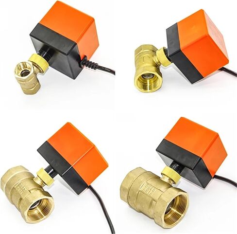 1/2 3/4 1 Inch Motorized Ball Valve 220V 12V 24V 3-Wire 2 Point Control Brass Electric Ball Valve 1Pcs(1",AC220V) in Saudi Arabia