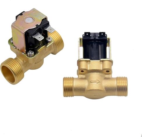 3/4 1/2 Inch DC 24V AC 220V DC12V Electric Solenoid Magnetic Valve Normally Closed Brass For Water Control 1Pcs(1/2",DC 24V) in Saudi Arabia
