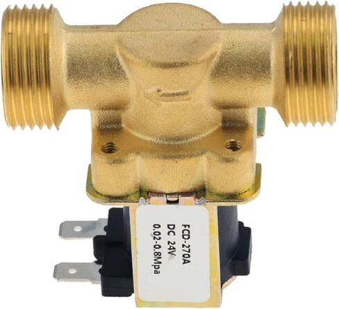 3/4 1/2 Inch DC 24V AC 220V DC12V Electric Solenoid Magnetic Valve Normally Closed Brass For Water Control 1Pcs(1/2",DC 24V) in Saudi Arabia