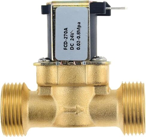 3/4 1/2 Inch DC 24V AC 220V DC12V Electric Solenoid Magnetic Valve Normally Closed Brass For Water Control 1Pcs(1/2",DC 24V) in Saudi Arabia