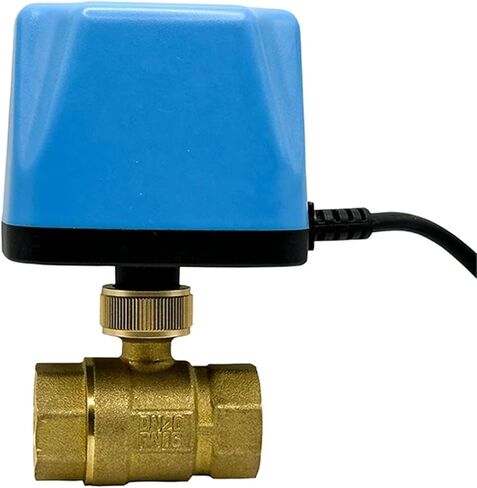 1/2 3/4 1 Inch Normally Closed Full Bore Motorized Ball Valve 220V 12V 24V 2-Wire Brass Electric Ball Valve Big Orifice Valve Body 1Pcs(1/2",24VDC_NORMALLY OPEN) in Saudi Arabia