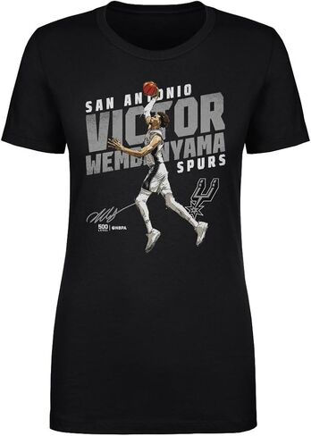 تي شيرت نسائي من 500 LEVEL Victor Wembanyama San Antonio Spurs - فيكتور ويمبانياما سان أنطونيو سبيرز مائل in Saudi Arabia