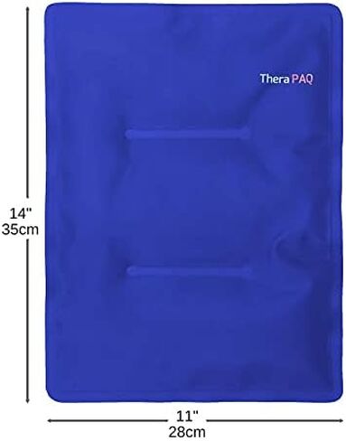 Gel Soft Flexible Ice Packs, Large Reusable, Cold Compress & Cooling Gel Pad for Knee, Back, Shoulder Pain Relief | Soft Cold Compress for Swelling - 14"x11" in Saudi Arabia