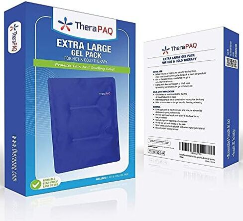 Gel Soft Flexible Ice Packs, Large Reusable, Cold Compress & Cooling Gel Pad for Knee, Back, Shoulder Pain Relief | Soft Cold Compress for Swelling - 14"x11" in Saudi Arabia