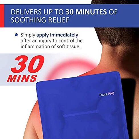 Gel Soft Flexible Ice Packs, Large Reusable, Cold Compress & Cooling Gel Pad for Knee, Back, Shoulder Pain Relief | Soft Cold Compress for Swelling - 14"x11" in Saudi Arabia