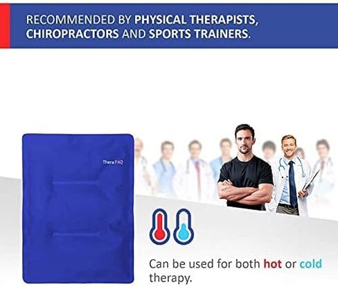 Gel Soft Flexible Ice Packs, Large Reusable, Cold Compress & Cooling Gel Pad for Knee, Back, Shoulder Pain Relief | Soft Cold Compress for Swelling - 14"x11" in Saudi Arabia