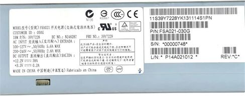 for X3550/X3650M2/M3 460W Power Supply 39Y7230 39Y7231 39Y7229 39Y7228 PSU in Saudi Arabia