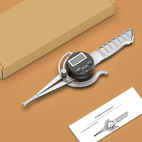 HDLNKAK مقياس الفرجار الداخلي الرقمي، مفضل 0.5"-7" قراءات مترية/كسرية/عشرية، فكي سبيكة، فرجار دائري رقمي مع وظيفة التثبيت للأعمال الخشبية. in Kuwait
