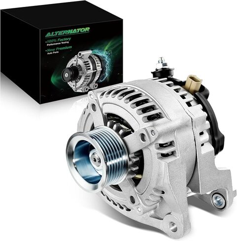 Alternator for:-Dodge for:-Ram 1500 2500 3500 Durango 5.7L V8 GAS 2003 2004 2005 2006, 12V 160Amp 7-Groove Pulley Clockwise Replacement OE# 56028697AA, 400-52280R, 13988N (ALL-NEW) in Saudi Arabia