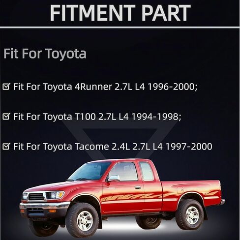 3RZFE مجموعة رأس الأسطوانة مناسبة لتويوتا تاكوم 4 عداء T100 L4 2.4L 2.7L 1994-2000 11101-79276 1110179276 in Saudi Arabia