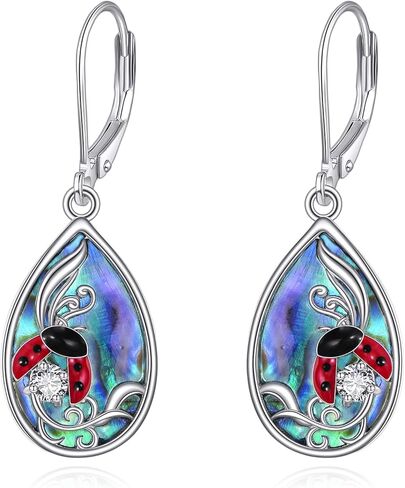 Hummingbird/Butterfly/Dragonfly Earrings Sterling Silver Flower Daisy Dangle Earrings Hummingbird Jewelry Gifts for Women in Saudi Arabia