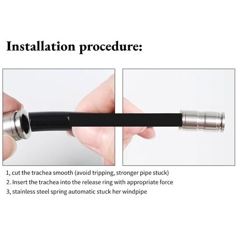 1pcs 3 to 5 tracheal connector 6-3 4-3 quick intubation 8 to 5 copper connector 3.2mm straight fast insertion 6-4-5-3(8-4) in Saudi Arabia