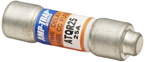 Mersen ATQR Time-Delay/Class CC Small-Dimension Fuse, 600VAC/300VDC, 200kA AC/100kA DC, 25 Ampere, 13/32" Diameter x 1-1/2" Length in Saudi Arabia