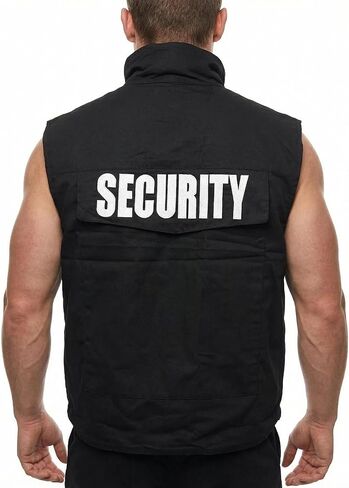 BACKBONE Mens Womens Unisex Army Style Black Security Uniform Vest in Kuwait