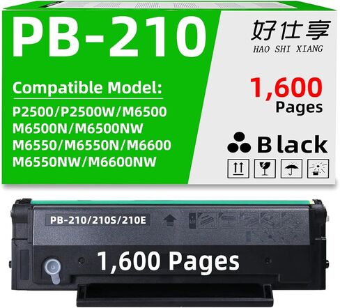 خرطوشة حبر سوداء PB210 PB211 PB-210 PB-211 متوافقة مع Pantum PB-210E PB-210S PB-211E PB-211EV P2200 P2207 P2500 P2502 M6500 M6550 M6552 M6600 M6602 Printer (PB210) الحبر-1600 صفحة) in Kuwait