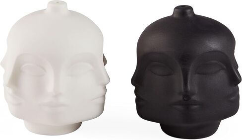 Jonathan Adler Dora Maar Salt & Pepper Set, White/Black, Small in Saudi Arabia