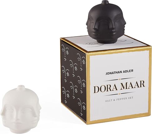 Jonathan Adler Dora Maar Salt & Pepper Set, White/Black, Small in Saudi Arabia