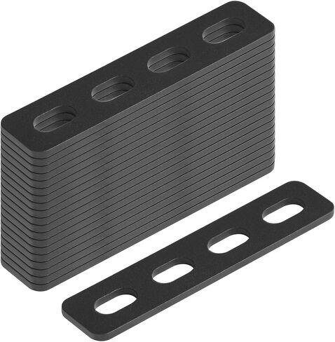 GBGS 20 PCS 4-1/4" L x 7/8" W Black Flat Straight Brace Brackets,Slotted Mending Plates,Slot for 5/16" Screw in Saudi Arabia