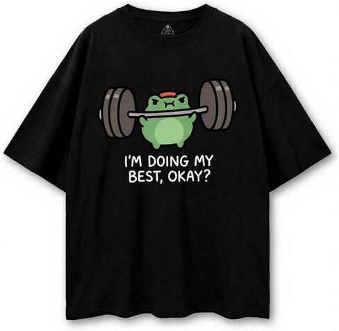 IRON PANDA Funny Workout Gym Shirts Women Weightlifting Graphic Tshirt I'm Doing My Best Pump Cover Tee Tops in Saudi Arabia