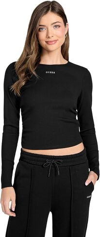 Guess Women's Eco Long Sleeve NAT Rib Top in Saudi Arabia