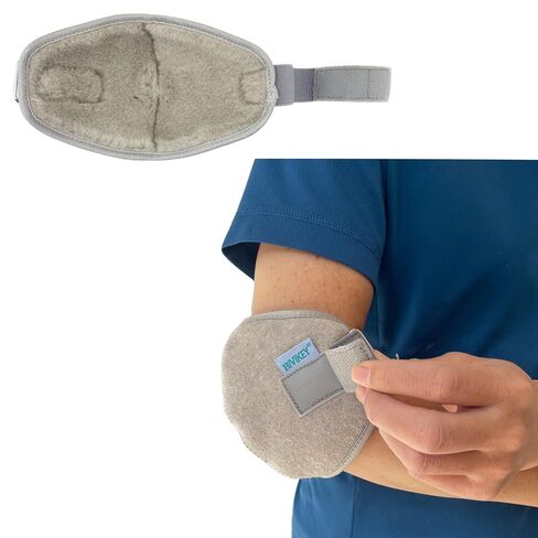 1 Pcs Plush Elbow Pressure Sores Protector Arm Pads Adjustable Suitable for Office Home Elderly Care and Medical Institutions Unisex Grey in Saudi Arabia