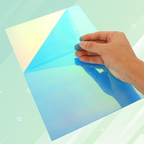 5 Pack 8" x 12" Iridescent Acrylic Sheets 1/8 Thick Translucent Acrylic Sheet Plexiglass Colored Acrylic Sheets for Laser Cutting, DIY Projects & Crafts Sign, Painting, Home Decor in Saudi Arabia