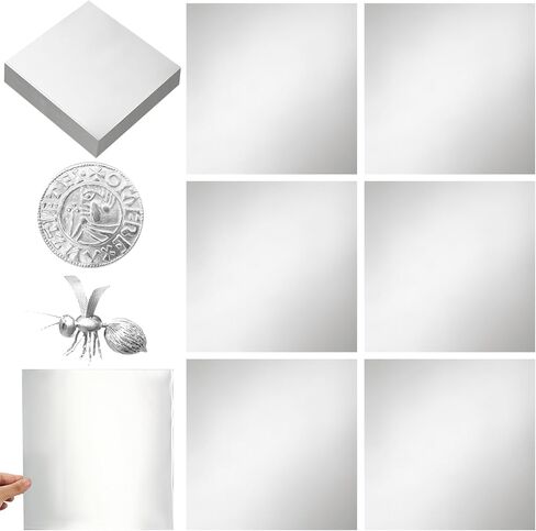 Yaocom 150 Packs Aluminum Metal Crafts DIY Foil Thick for Art Project Aluminum Flashing Roll Wide Sheet Multipurpose Metal Sheets (6 Inch X 6 Inch X 0.07 mm,Multicolor) in Saudi Arabia