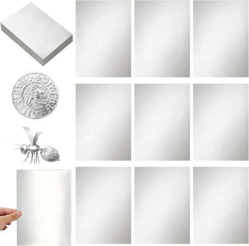 Yaocom 150 Packs Aluminum Metal Crafts DIY Foil Thick for Art Project Aluminum Flashing Roll Wide Sheet Multipurpose Metal Sheets (6 Inch X 6 Inch X 0.07 mm,Multicolor) in Saudi Arabia