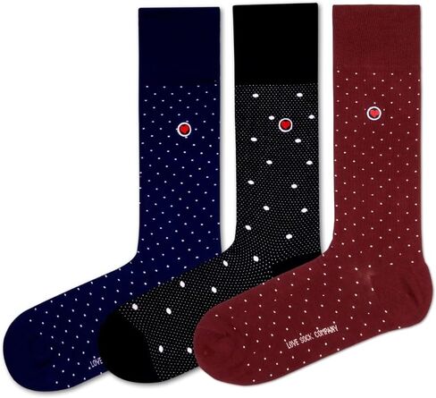 حزمة من 3 قطع للرجال. جوارب رجالية فاخرة بألوان غير تقليدية منقوشة من شركة Love Sock Company in Kuwait