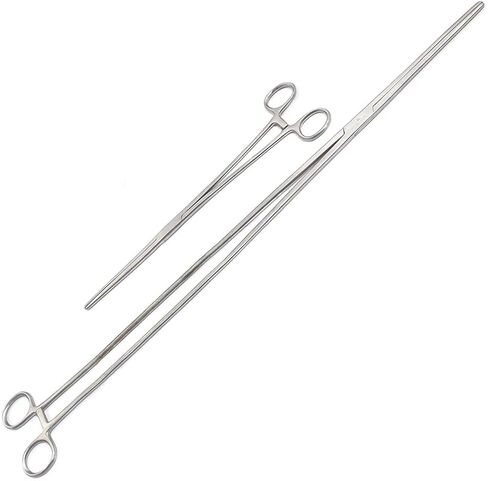 New 2pc Fishing Set 12" + 24" Straight Hemostat Forceps Locking Clamps Stainless in Saudi Arabia