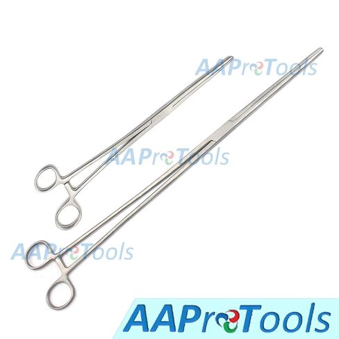 New 2pc Fishing Set 12" + 24" Straight Hemostat Forceps Locking Clamps Stainless in Saudi Arabia