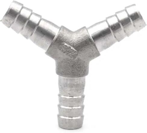 304 تجهيزات أنابيب من الفولاذ المقاوم للصدأ، T L Y نوع Cross Three Way6mm، 8mm، 10mm، 12mm، 13mm-25mmPipe Fitting Connector Hose Tail Barb (Y type، 25mm) in Kuwait
