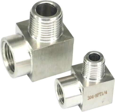 1pc 2800psi 1/8" 1/4" 3/8" 1/2" NPT Female To Male Elbow Fitting 304 Stainless Steel Water Gas Oil(1/2") in Saudi Arabia