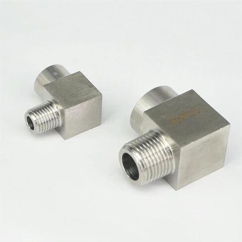 1pc 2800psi 1/8" 1/4" 3/8" 1/2" NPT Female To Male Elbow Fitting 304 Stainless Steel Water Gas Oil(1/2") in Saudi Arabia